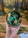 Bombka bożonarodzeniowa TETRAO zielona, połysk - jeleń, 12 cm