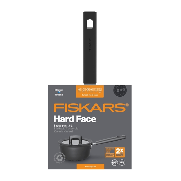 Rondel FISKARS Hard Face z przykrywką, 1,8l, 18 cm 3