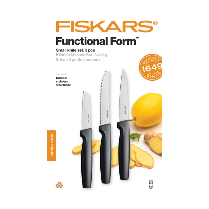 Zestaw małych noży FISKARS Functional Form, 3 szt. 1