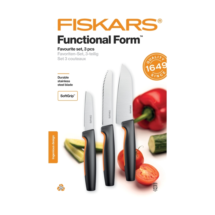 Zestaw noży FISKARS Functional Form, 3 szt. 1