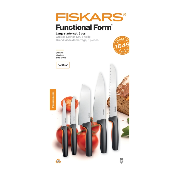 Zestaw noży FISKARS Functional Form, 5 szt. 1