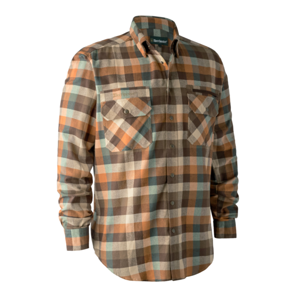Męska koszula myśliwska Deerhuter James - Brown Check
