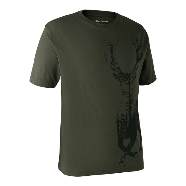 Koszulka męska Deerhunter z krótkim rękawem - Bark Green