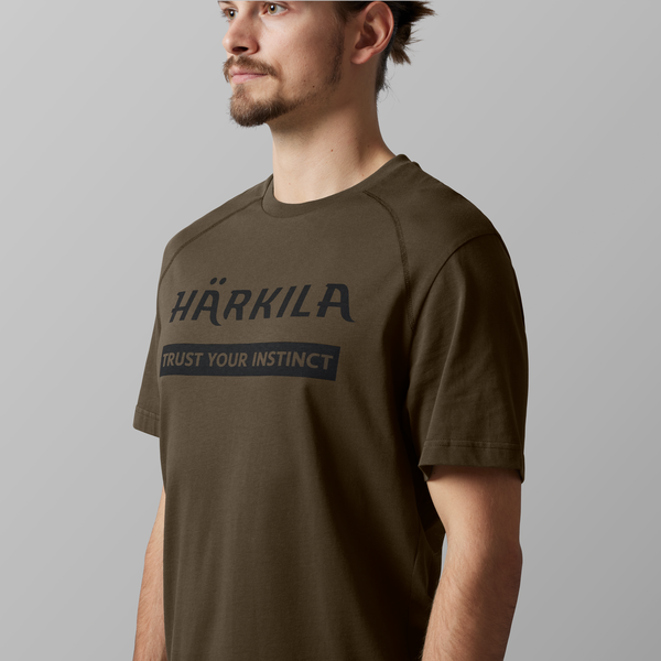 Podwójne opakowanie koszulek Härkila Logo - Willow Green/Black 6