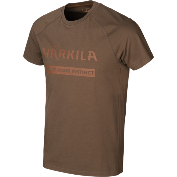 Podwójne opakowanie koszulek męskich Härkila Logo Willow Green, Slate Brown 4