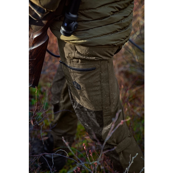 Męskie spodnie skórzane Härkila Driven Hunt HWS Willow Green/Shadow Brown 11