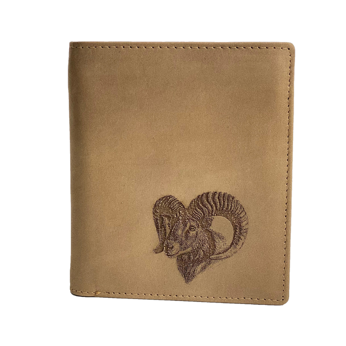 Skórzany portfel pionowy TETRAO muflon