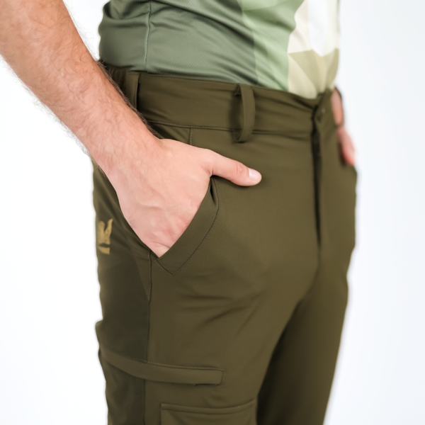Męskie spodnie myśliwskie TETRAO Urtica - oliwkowe 5