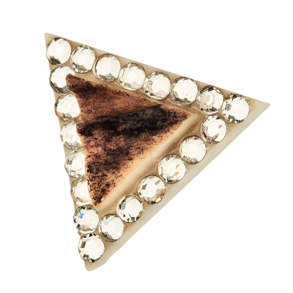Biżuteria myśliwska z poroża zestaw TETRAO - naszyjnik + kolczyki trójkąt