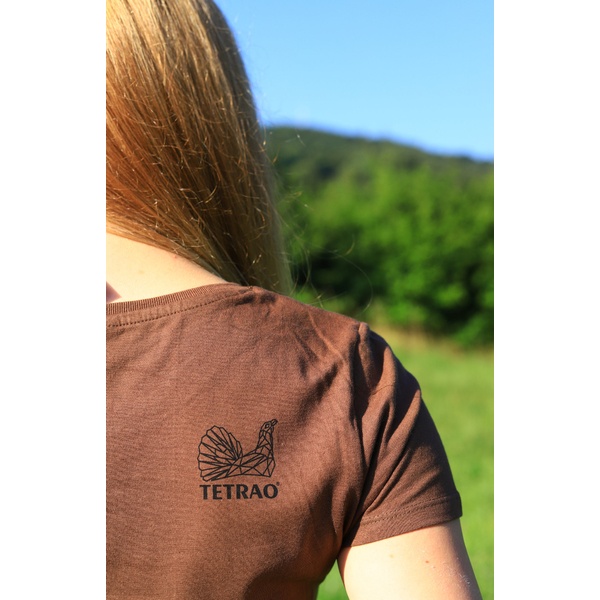 Damska koszulka myśliwska TETRAO dzik duży - brązowa 4