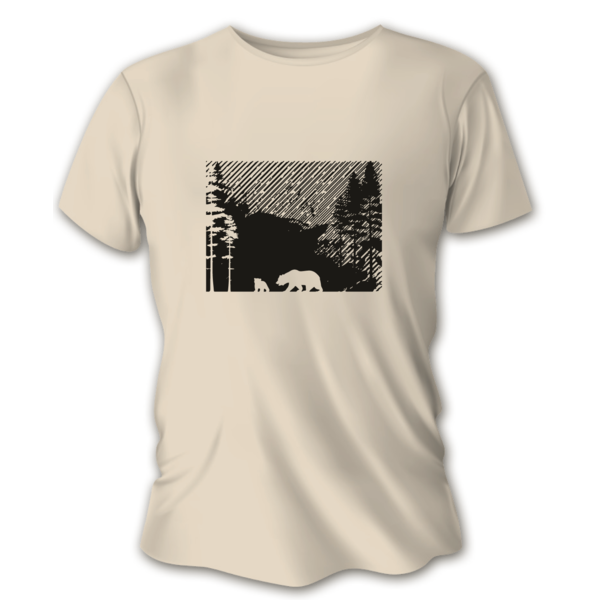 Damska koszulka myśliwska TETRAO niedźwiedzie - piaskowa