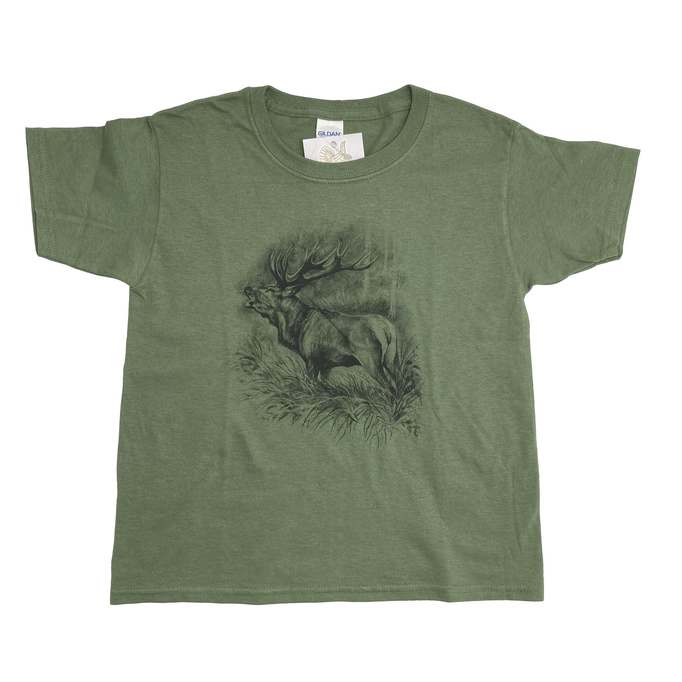 Dziecięca koszulka myśliwska TETRAO jeleń
