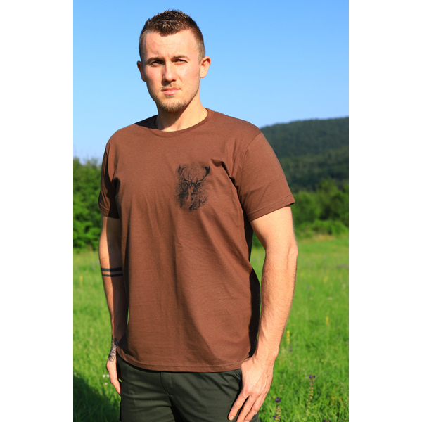 Męska koszulka myśliwska TETRAO daniel mały - brązowa 2