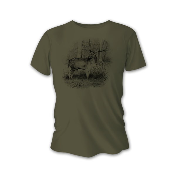 Męska koszulka myśliwska TETRAO daniel duży - zielona