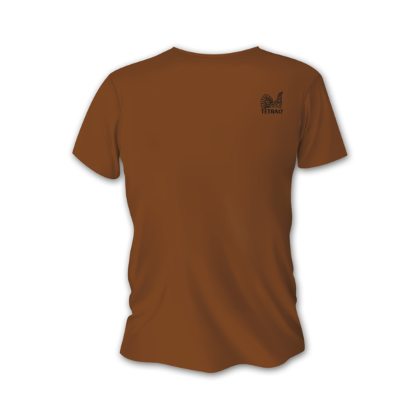 Męska koszulka myśliwska TETRAO dzik duży - brązowa 1