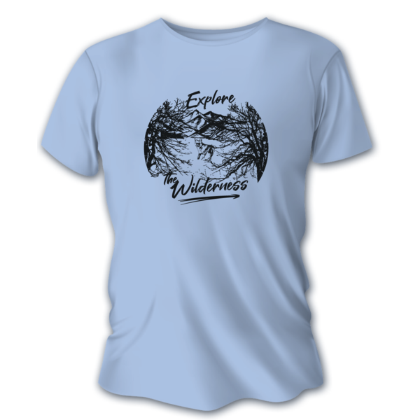 Męska koszulka myśliwska TETRAO Explore - niebieska