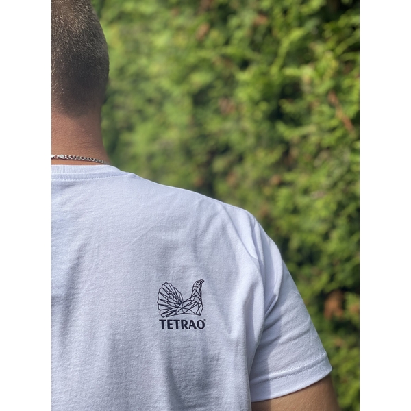 Męska koszulka myśliwska TETRAO myśliwisercem - biała 4
