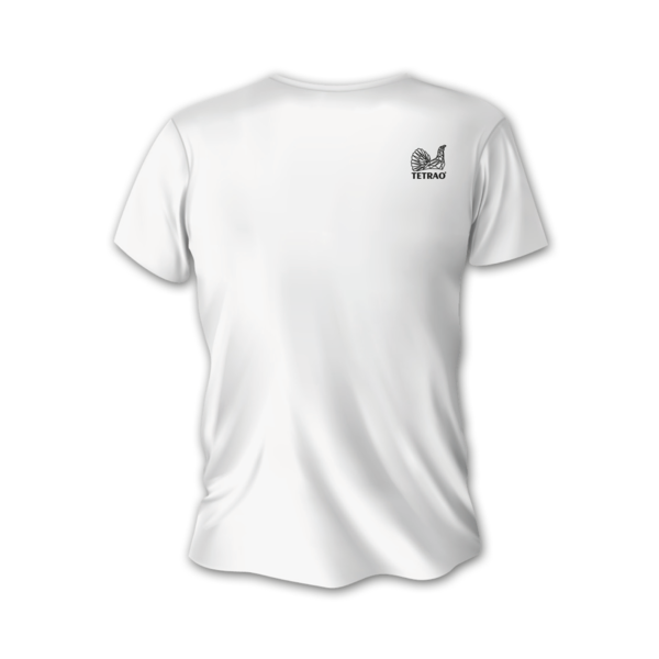 Męska koszulka myśliwska TETRAO myśliwisercem - biała 1
