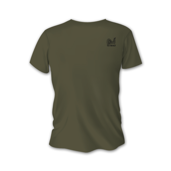 Męska koszulka myśliwska TETRAO myśliwisercem - zielona  1