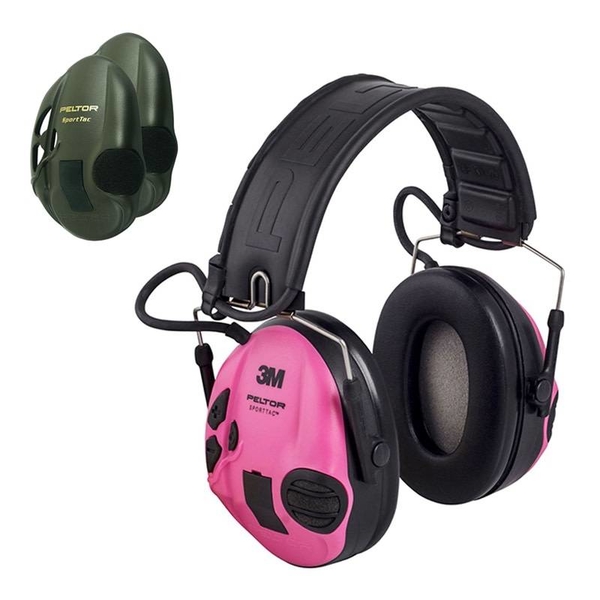 Elektroniczne ochronniki słuchu Peltor SportTac - różowe 1