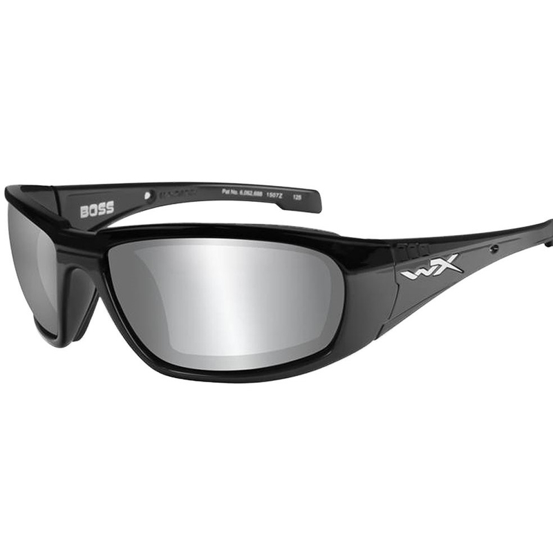 Okulary Wiley X BOSS Silver Flash Smoke Grey/Black
