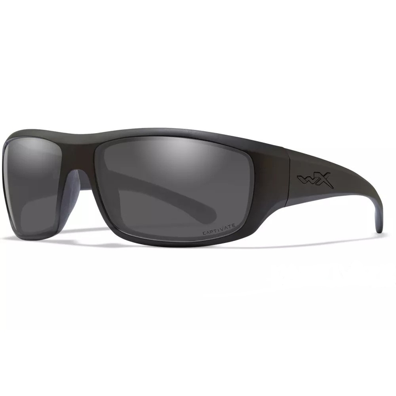 Okulary Wiley X Omega Captivate polaryzacyjne szare soczewki w czarnych oprawkach