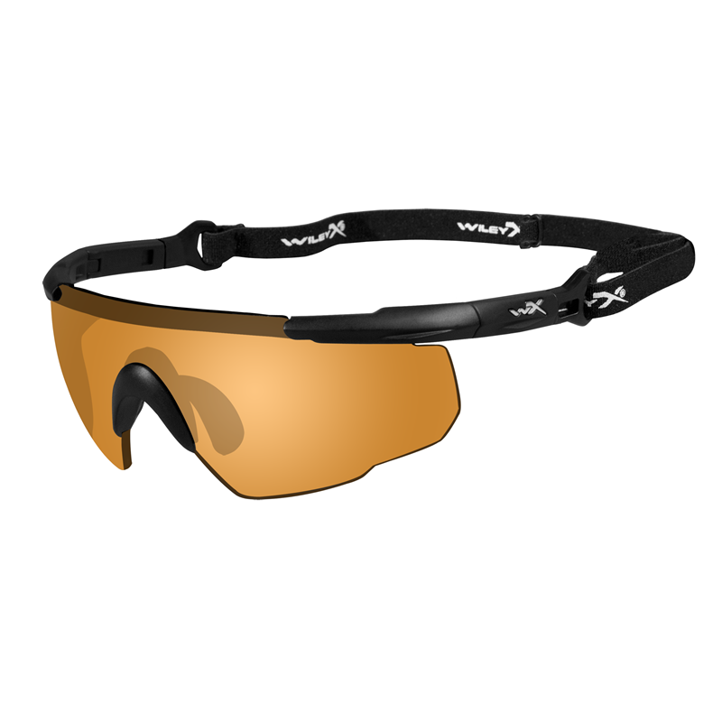 Okulary Wiley X SABER Advanced pomarańczowe szkła, czarna ramka 1