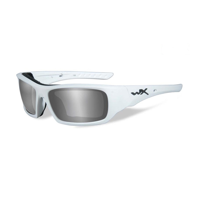 Okulary przeciwsłoneczne Wiley X  polaryzacyjne szare soczewki w białych oprawkach
