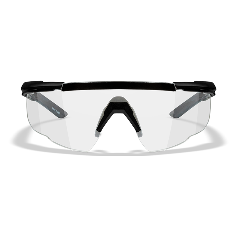 Okulary sportowe Wiley X 303 Saber Advanced, przeźroczyste soczewki, czarne oprawki + futerał 1