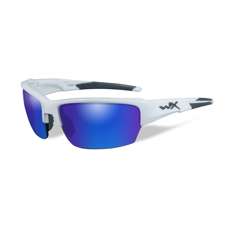 Okulary taktyczne Wiley X Saint Polarized niebieskie szkła, biała oprawka