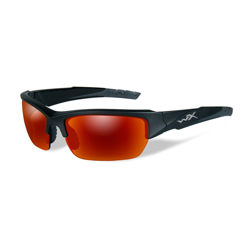 Okulary taktyczne Wiley X Valor Crimson z soczewkami polaryzacyjnymi z czarnymi matowymi oprawkami