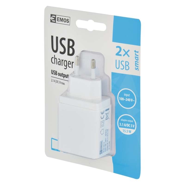 Uniwersalna ładowarka sieciowa USB 3,1A