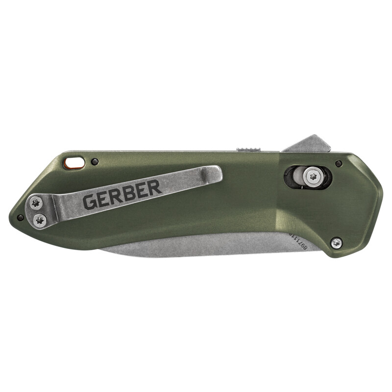 Nóż taktyczny Gerber Highbrow Compact - Flat Sage, Plain Edge Green 1
