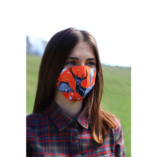 TETRAO bawełniana maska ochronna na twarz - las 1 szt. 1