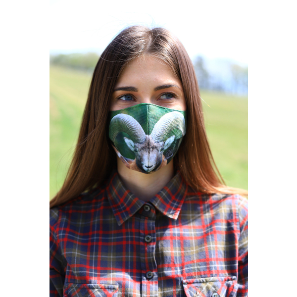 TETRAO bawełniana maska ochronna na twarz - muflon 1 szt. 2