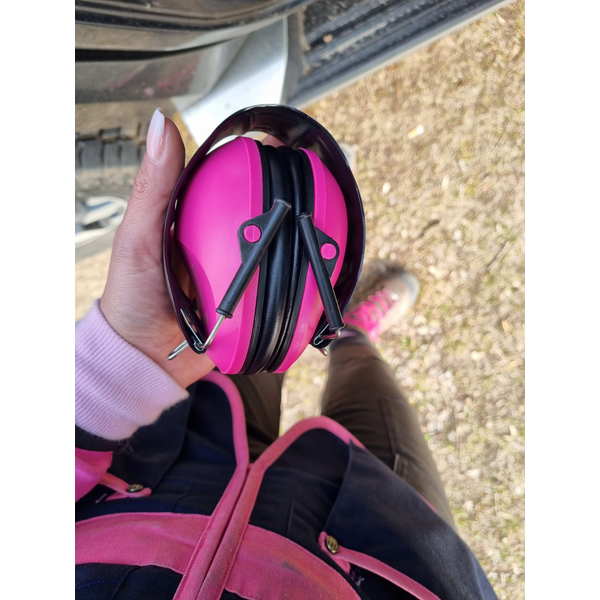 Strzeleckie słuchawki ochronne TETRAO - pink edition 7