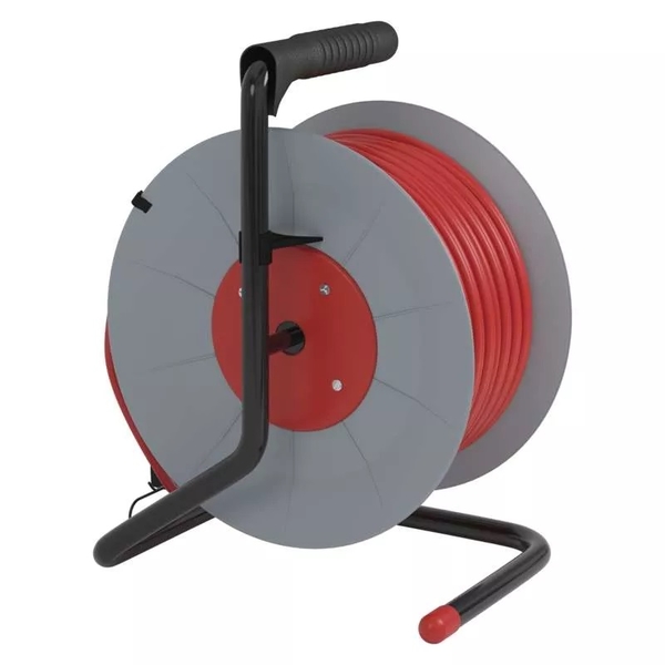 Przedłużacz PVC kabel na bębnie z ruchomym środkiem EMOS, 50 m - czerwony 2