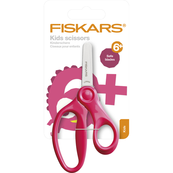 Nożyczki dziecięce z zaokrąglonymi końcówkami FISKARS, 13 cm, różowe 7
