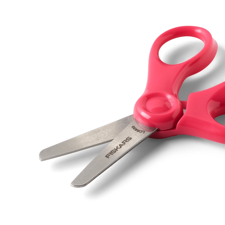 Nożyczki dziecięce z zaokrąglonymi końcówkami FISKARS, 13 cm, różowe 2