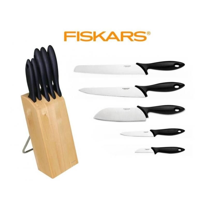 Blok z 5 nożami FISKARS Essential 1
