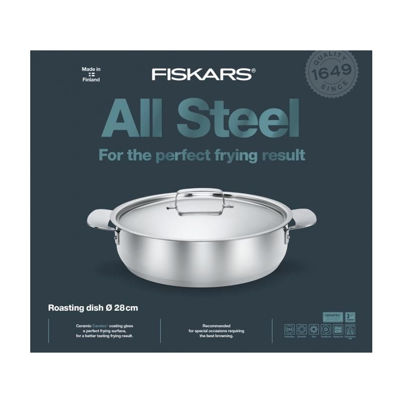 Naczynie do zapiekania FISKARS All Steel 28 cm 1