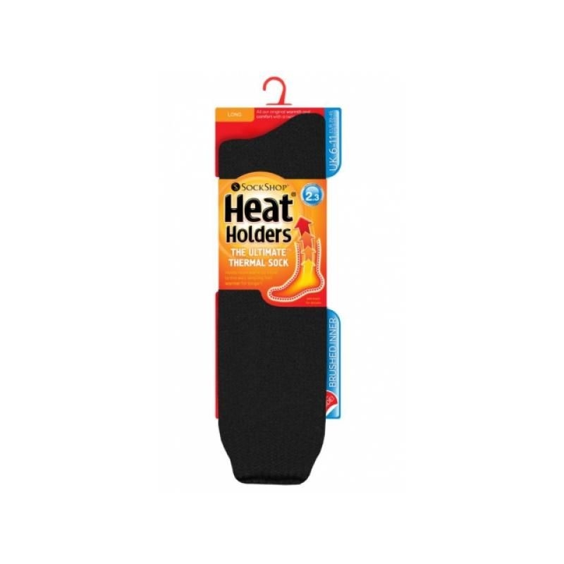 Najcieplejsze grube podkolanówki Heat Holders czarne