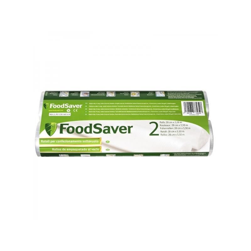 Folia FoodSaver do próżniowego pakowania żywności 2x rolka 5,5m x 28 cm